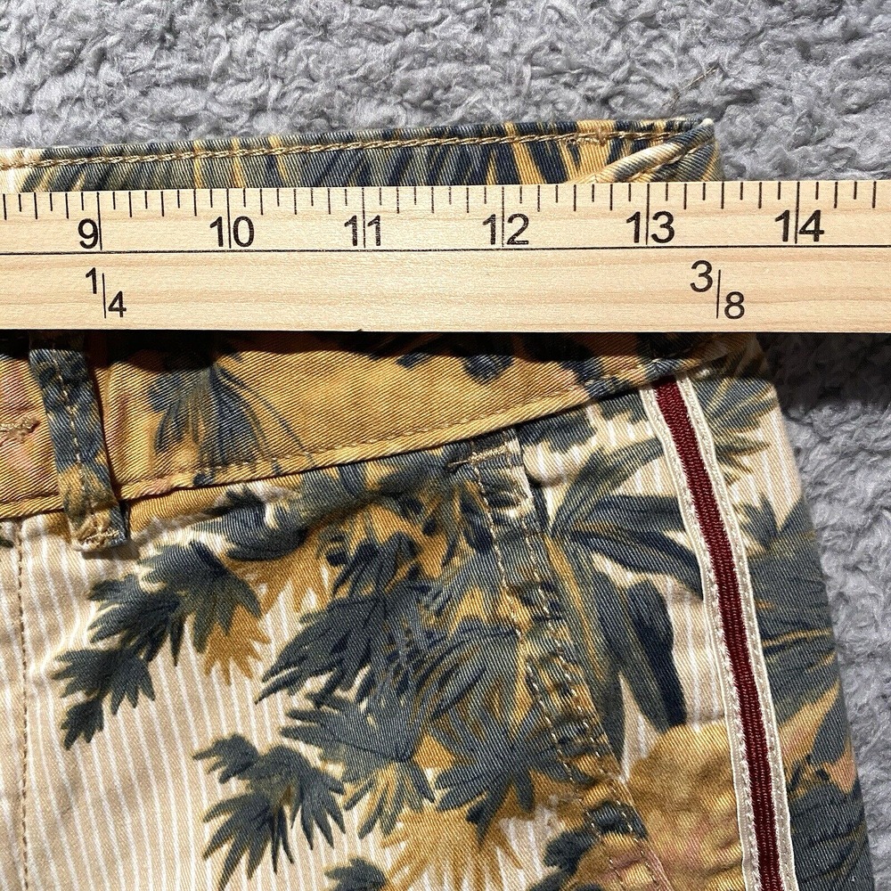 Anthropologie Womens Pants Tropical Floral Print Relaxed Size 25 Straight Beach‎ - Picture 6 of 13